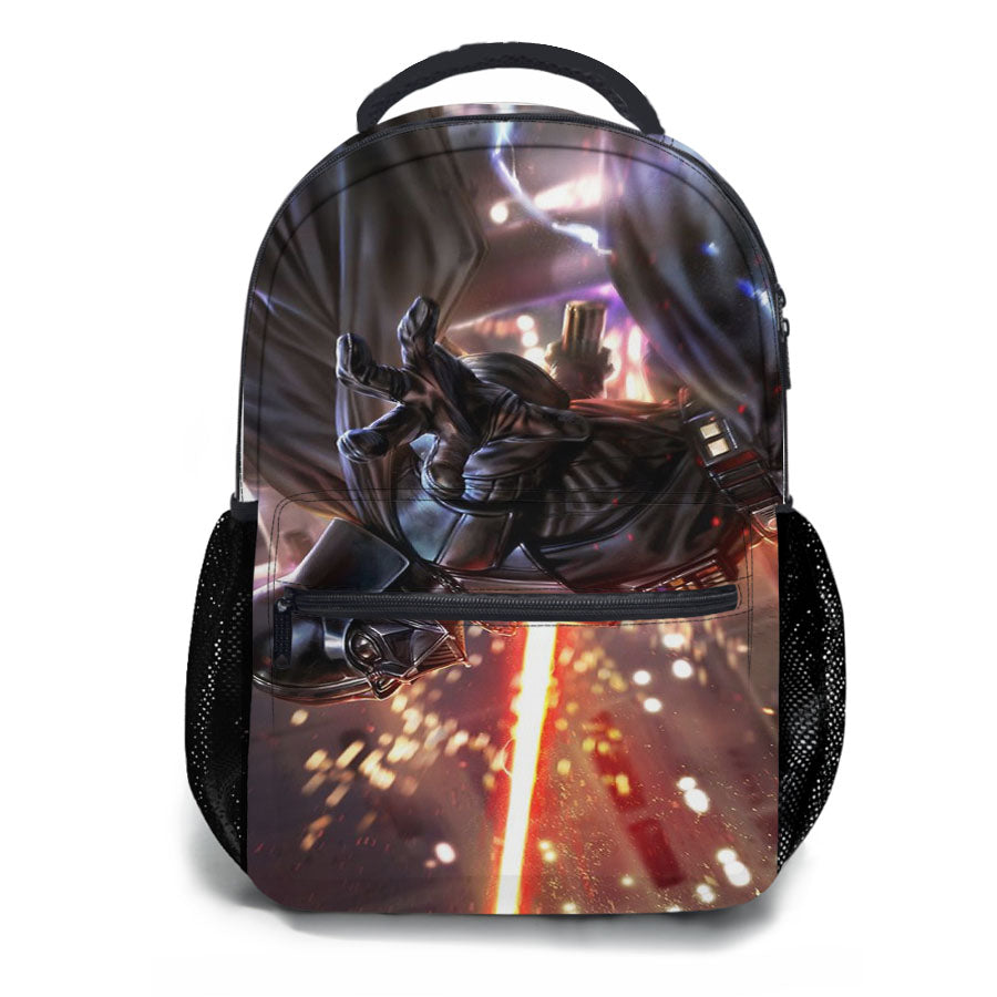 Darth Vader Fight In War School Backpacks