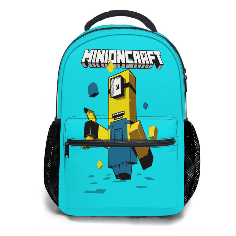 Despicable Me Minions Minecraft School Backpacks