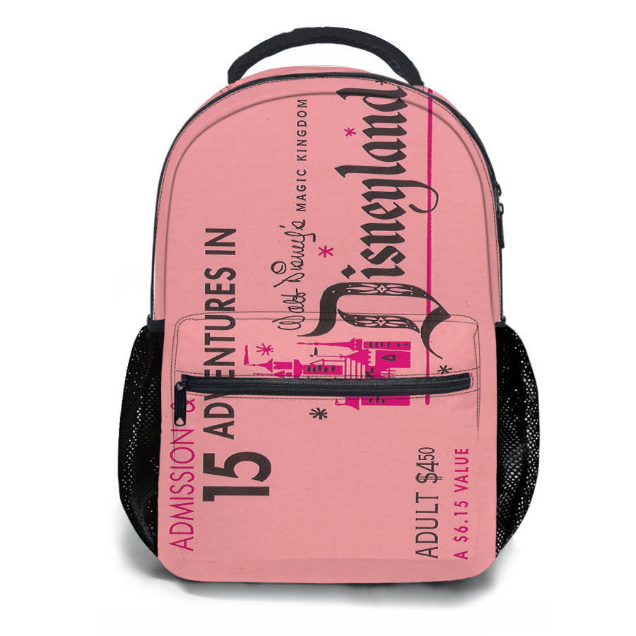 Disneyland Ticket School Backpacks