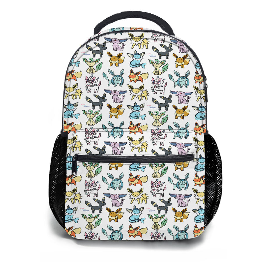 Eevee Pattern School Backpacks