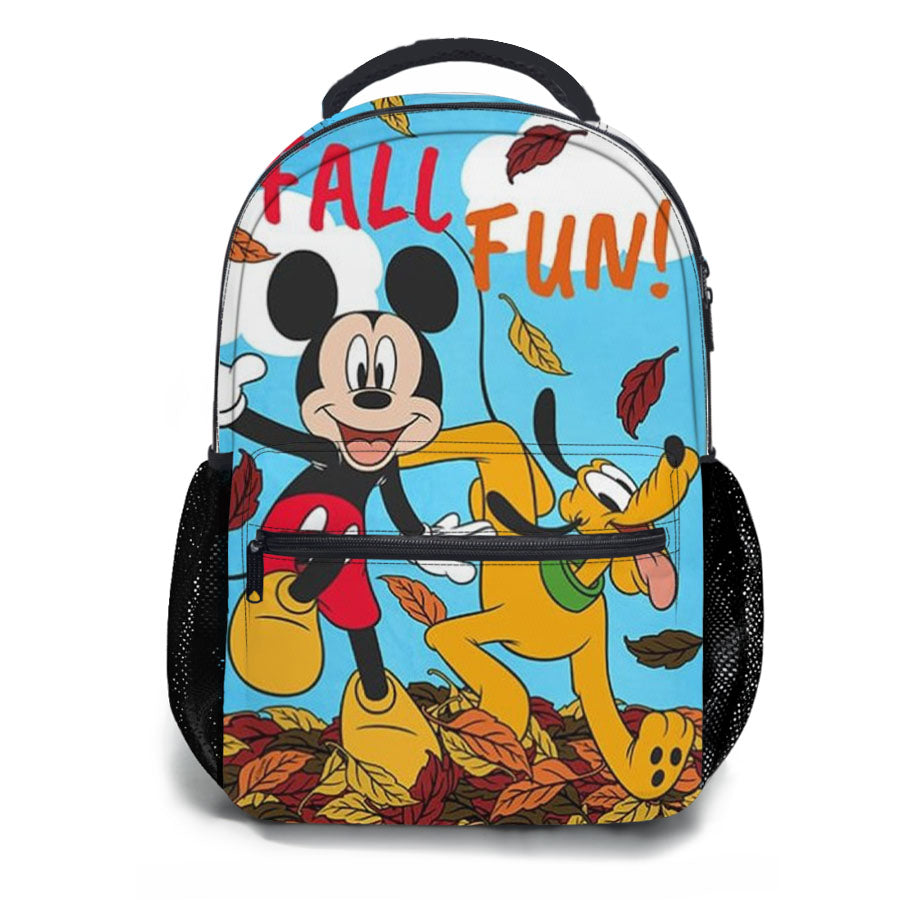 Fall Fun Mickey And Pluto School Backpacks