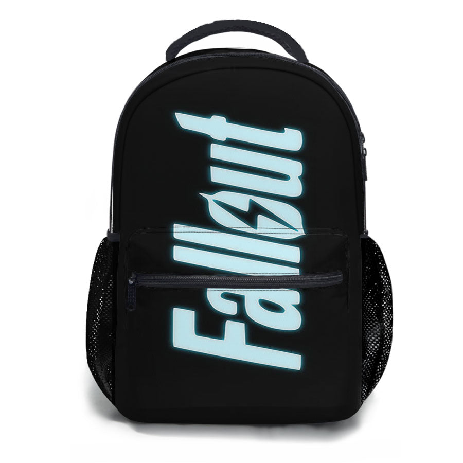 Fallout Black Logo School Backpacks