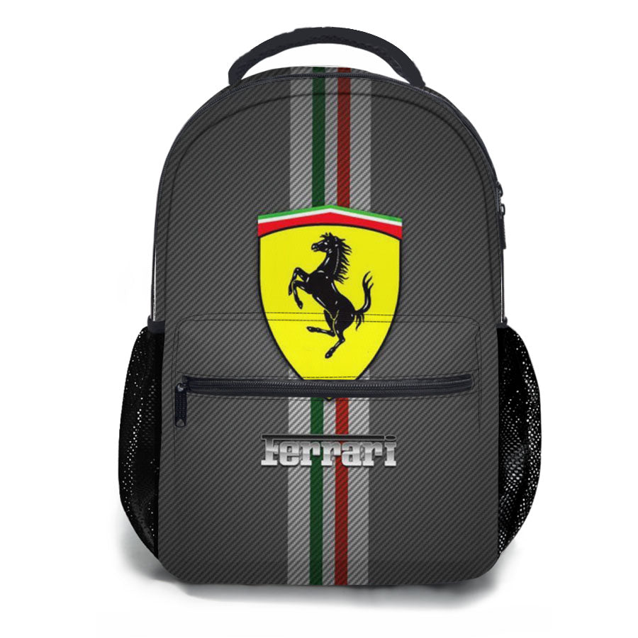 Ferrari Logo 2 School Backpacks