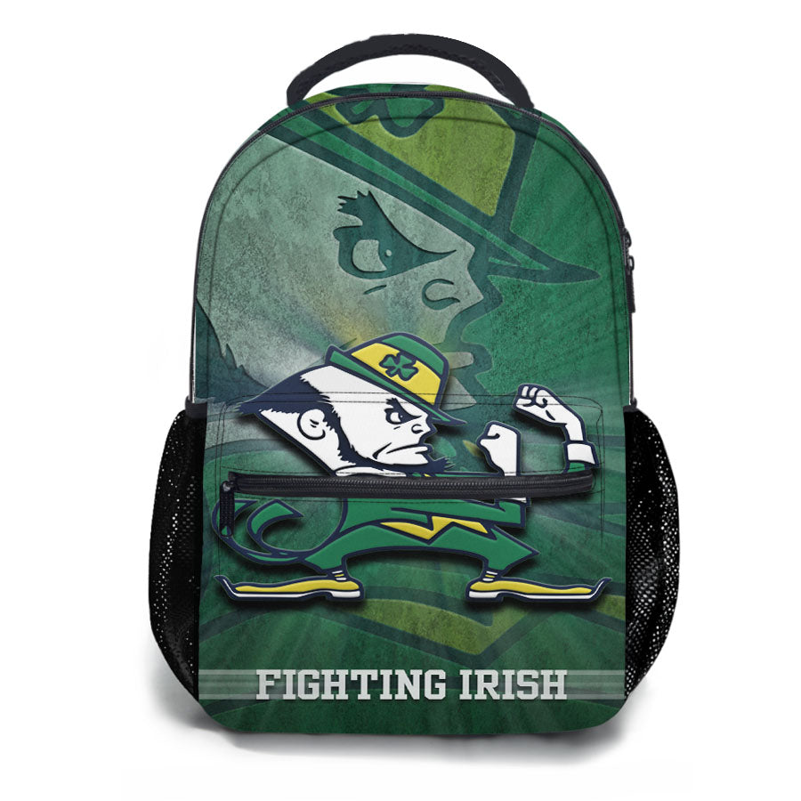 Fighting Irish Notre Dame Spot Light Green School Backpacks