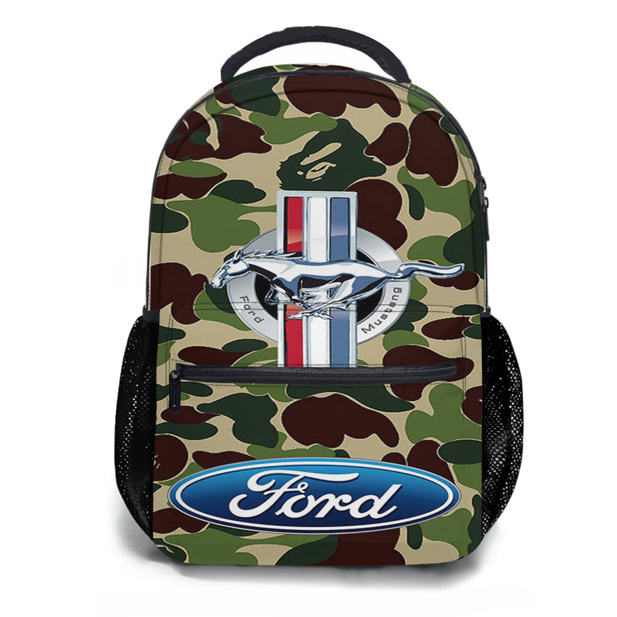 Ford Mustang Bape School Backpacks