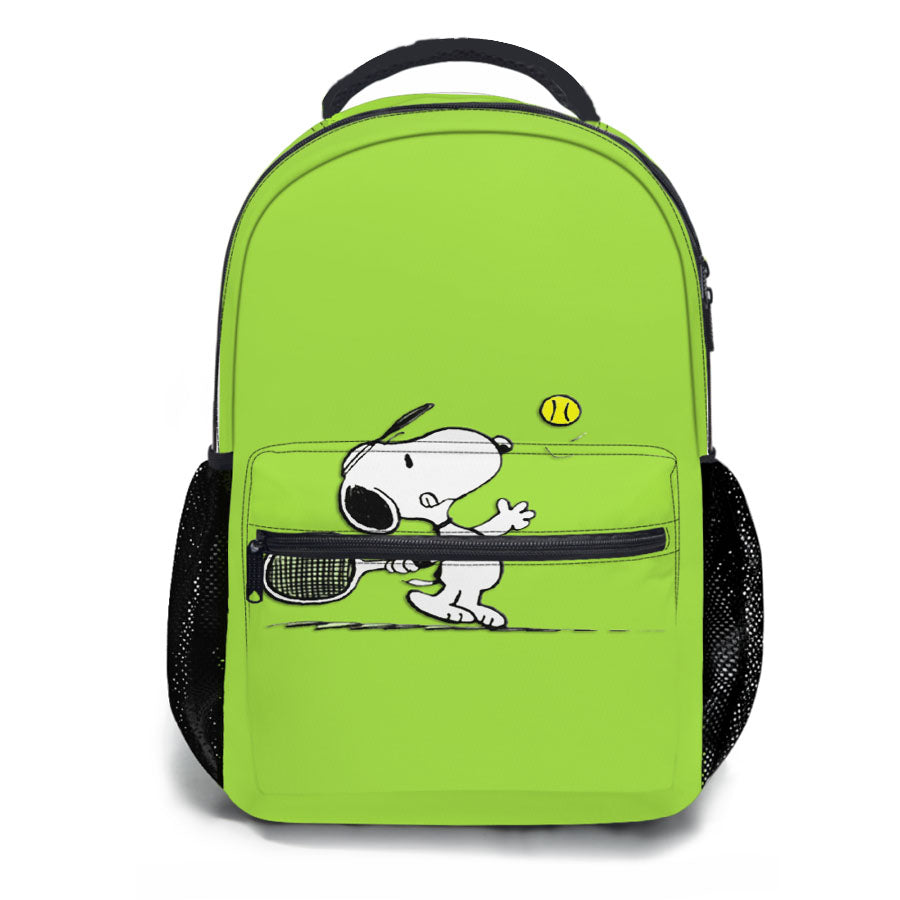 Funny Snoopy Play Tennis School Backpacks