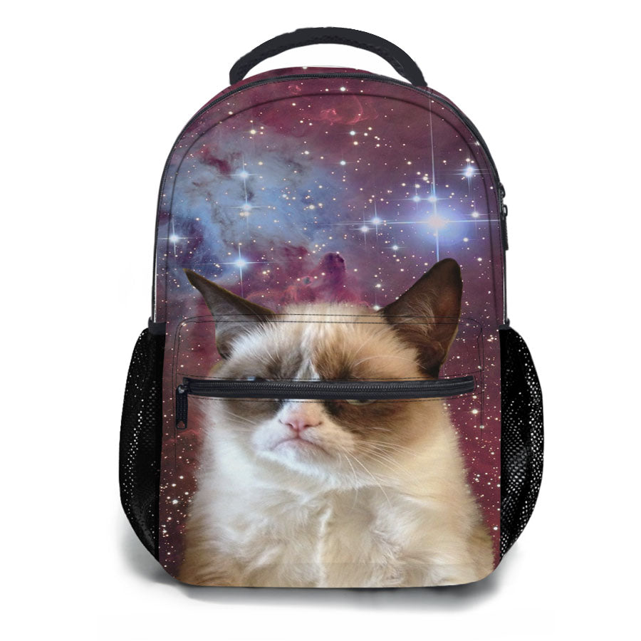 Galaxy Grumpy Cat School Backpacks