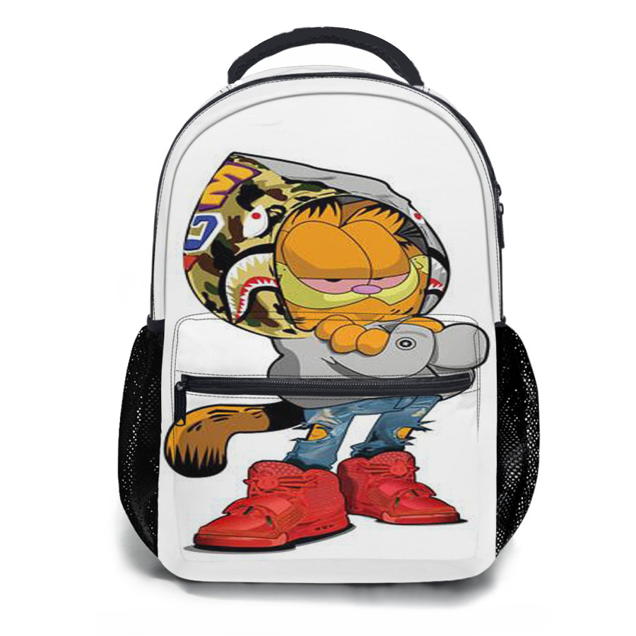 Garfield Bape Style School Backpacks