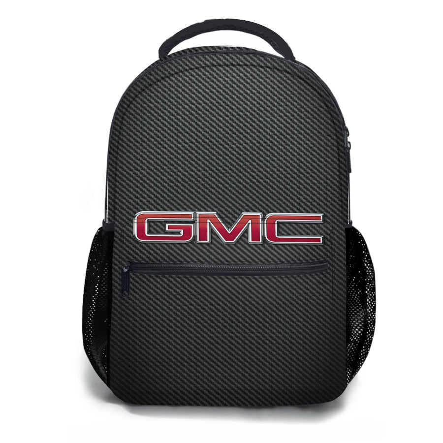 Gmc Carbon Fiber Logo School Backpacks