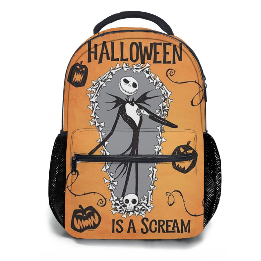Halloween Is A Scream Jack Skellington School Backpacks