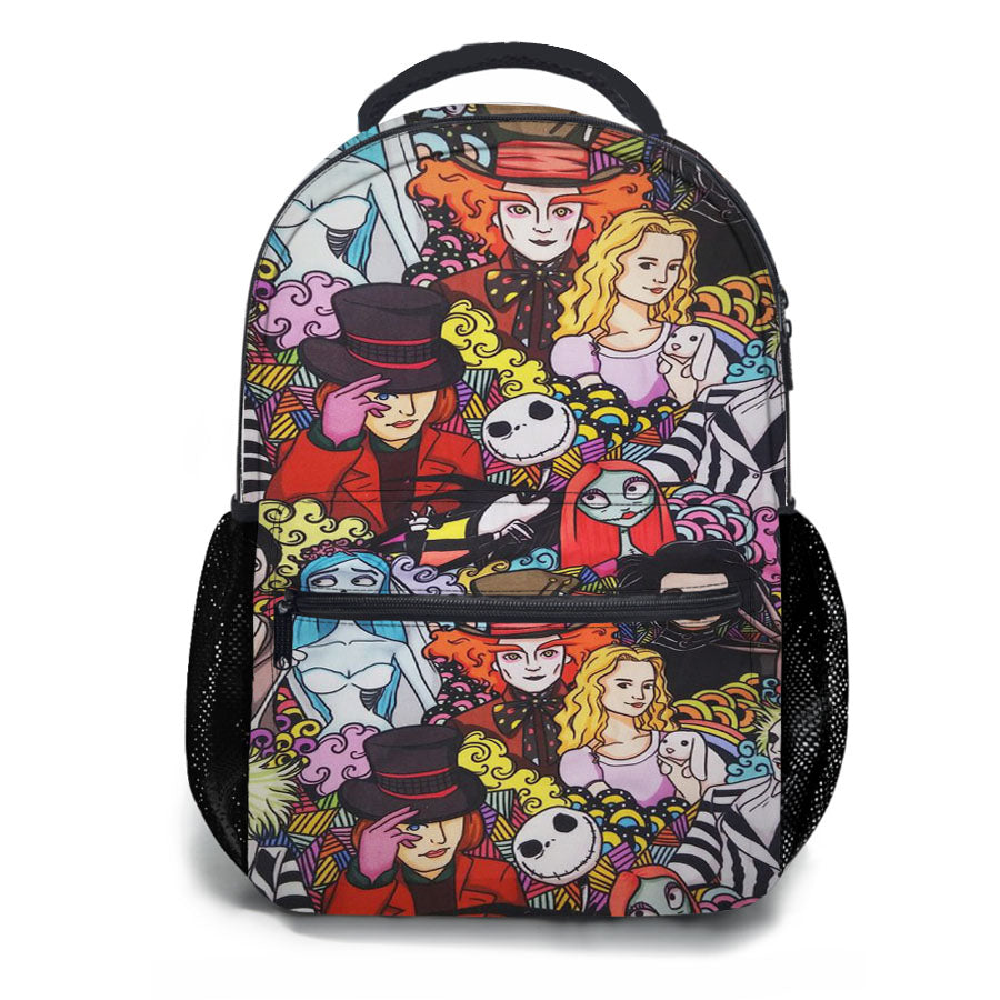 Halloween Johny Depp Pattern Cartoon School Backpacks