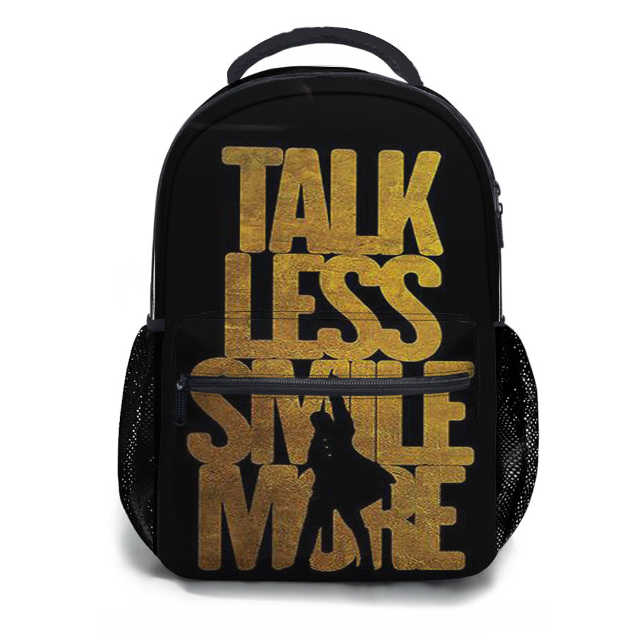 Hamilton Quote School Backpacks