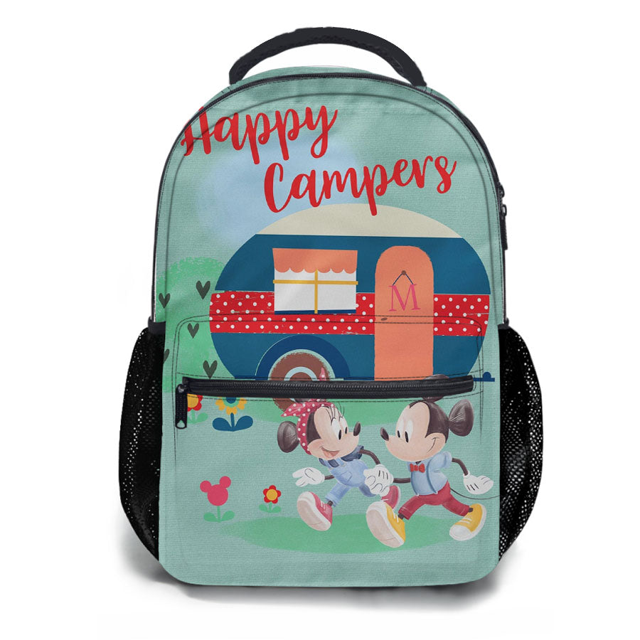 Happy Campers Mickey And Minnie School Backpacks