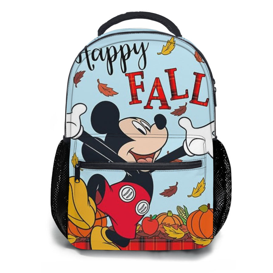 Happy Fall Mickey School Backpacks