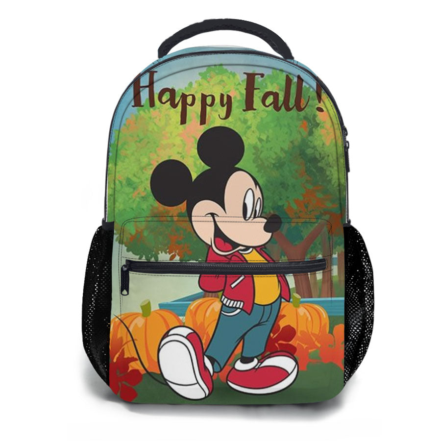 Happy Fall Pumpkin Patch Mickey School Backpacks