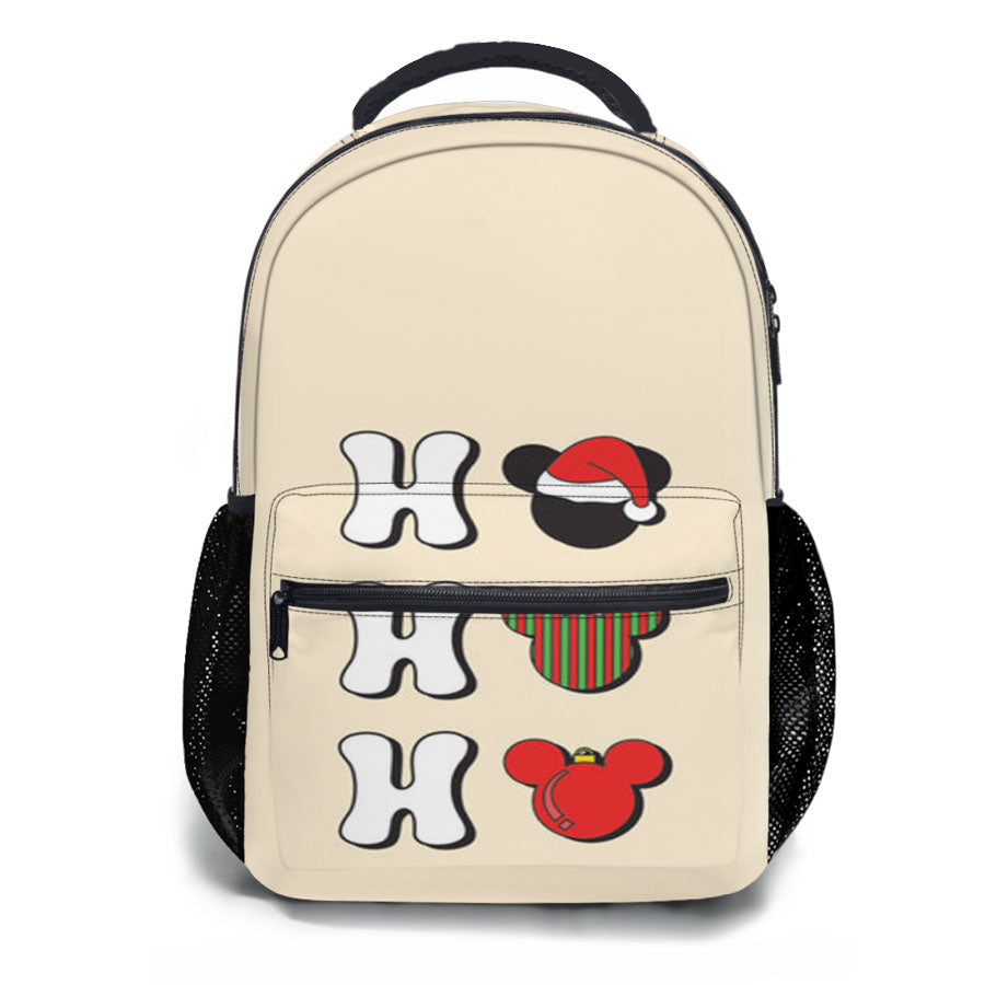 Ho Ho Ho Mickey School Backpacks