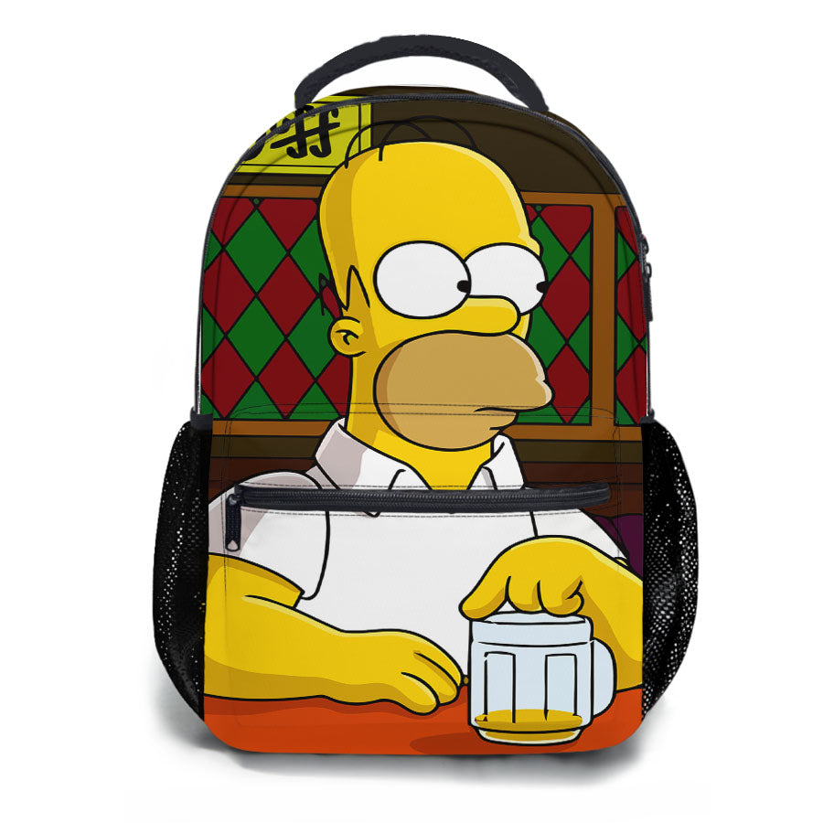Homer Simpson Cartoon School Backpacks