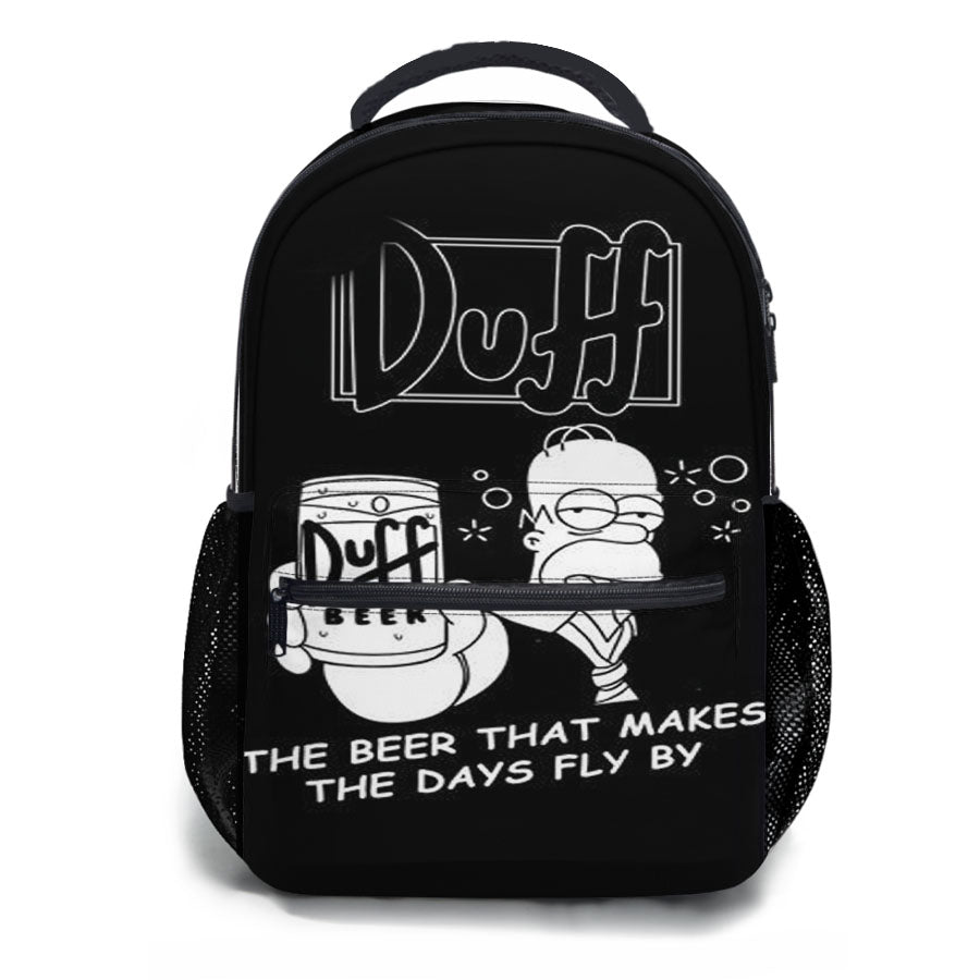 Homer Simpson Duff Beer School Backpacks