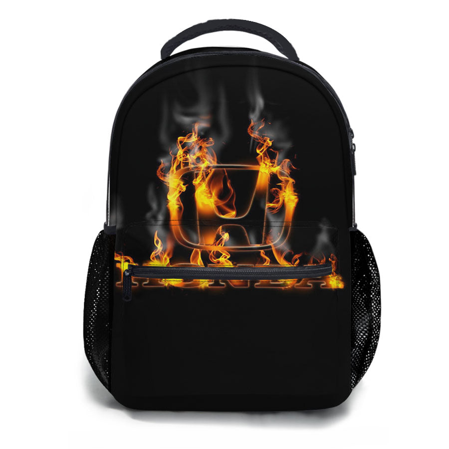 Honda Logo Background School Backpacks