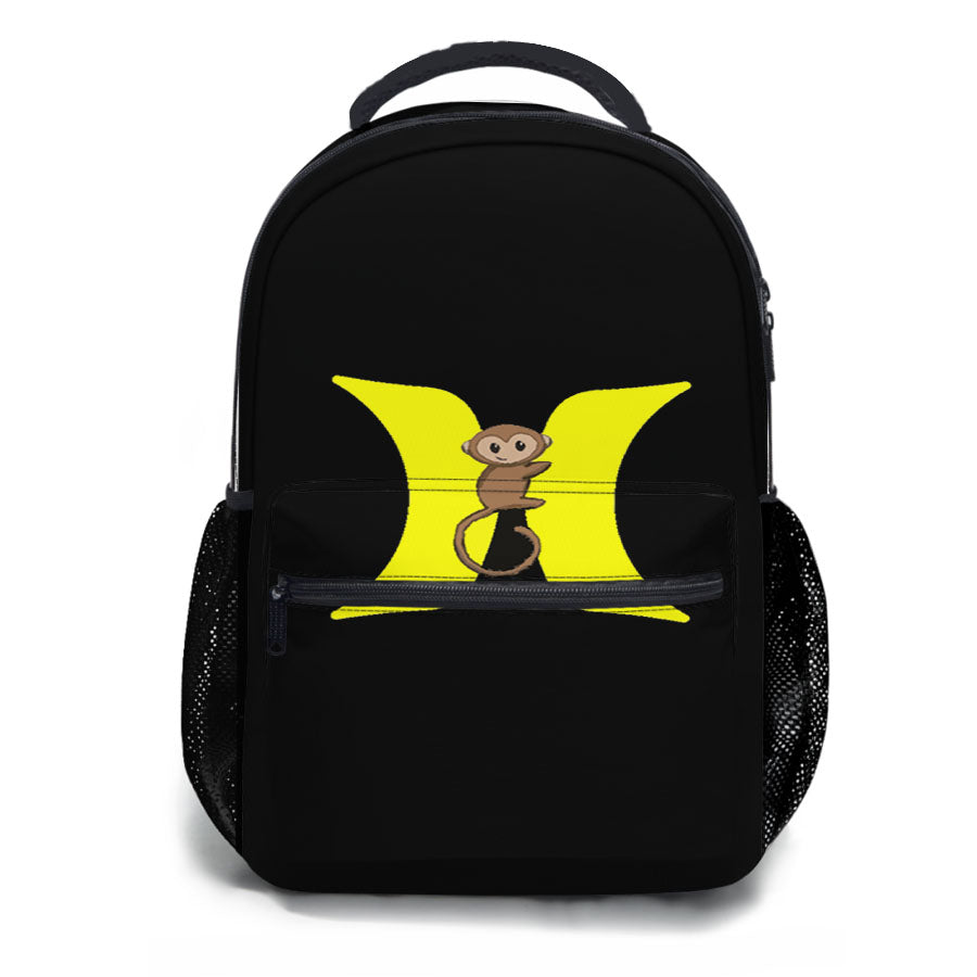 Hurley Yellow Logo With Monkey School Backpacks