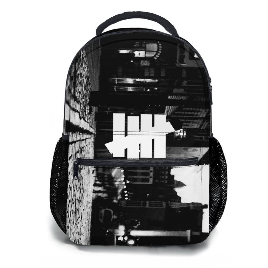 Hypebeast Off White Grayscale School Backpacks