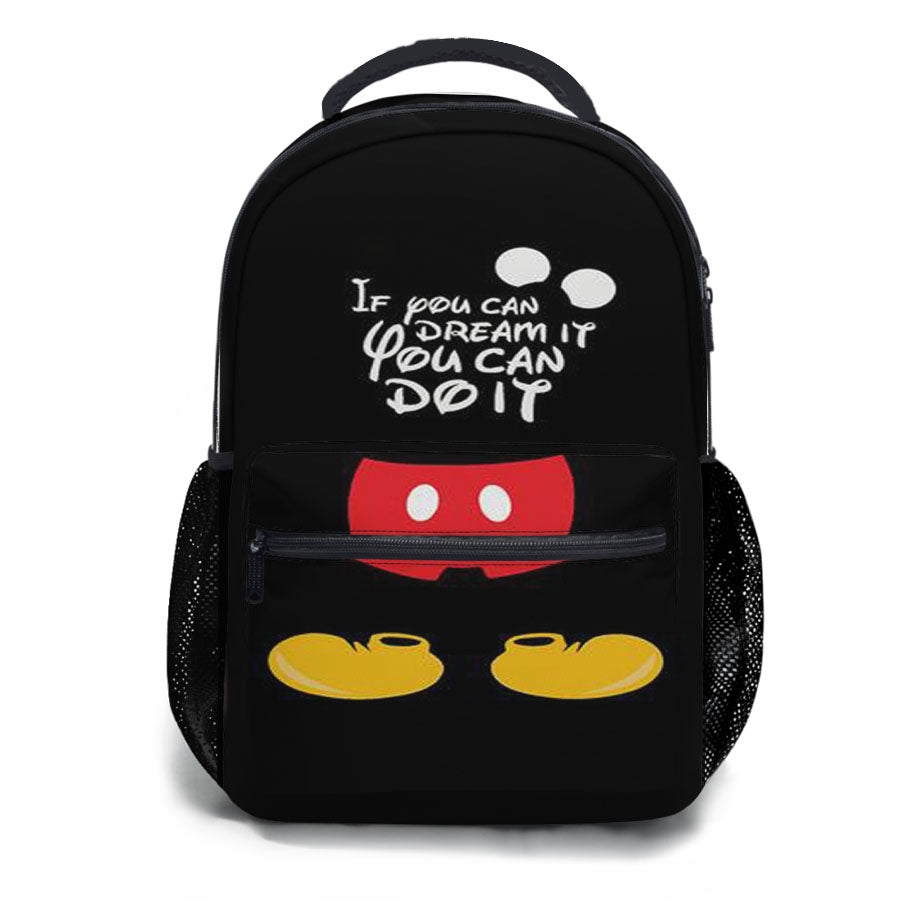 If You Can Dream It You Can Do It Mickey Mouse School Backpacks