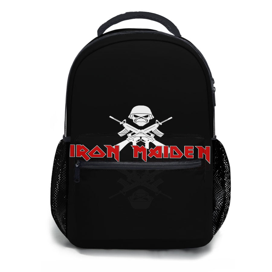 Iron Maiden Logo Wallpaper School Backpacks