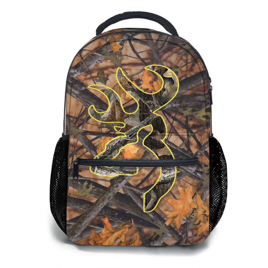 Love Browning Deer Camo Boy School Backpacks
