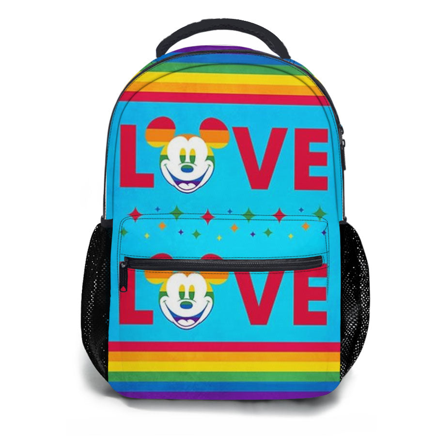 Love Is Love Pride Mickey School Backpacks