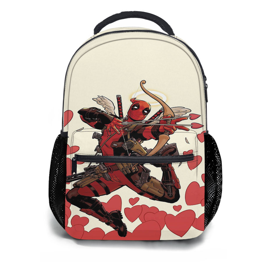 Marvel Comics Attack Deadpool Cupid X Force School Backpacks