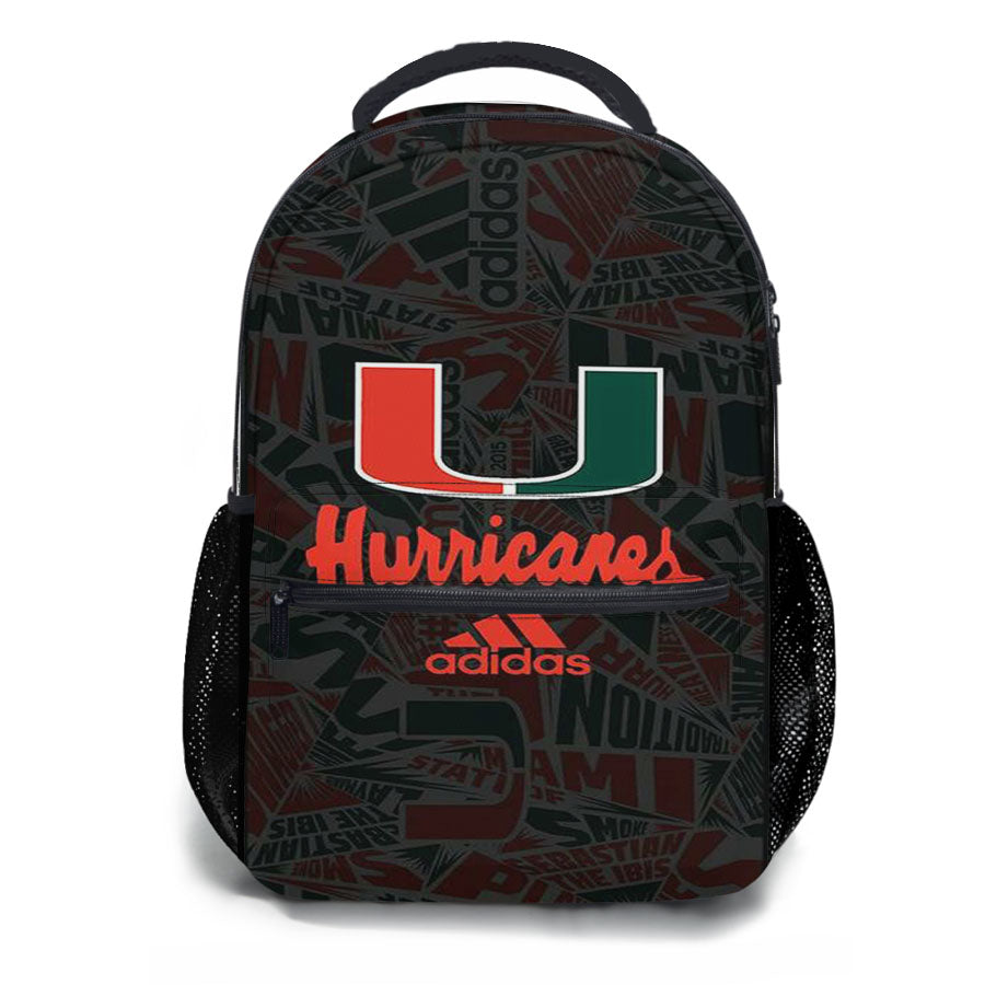 Miami Hurricanes Um Adidas School Backpacks