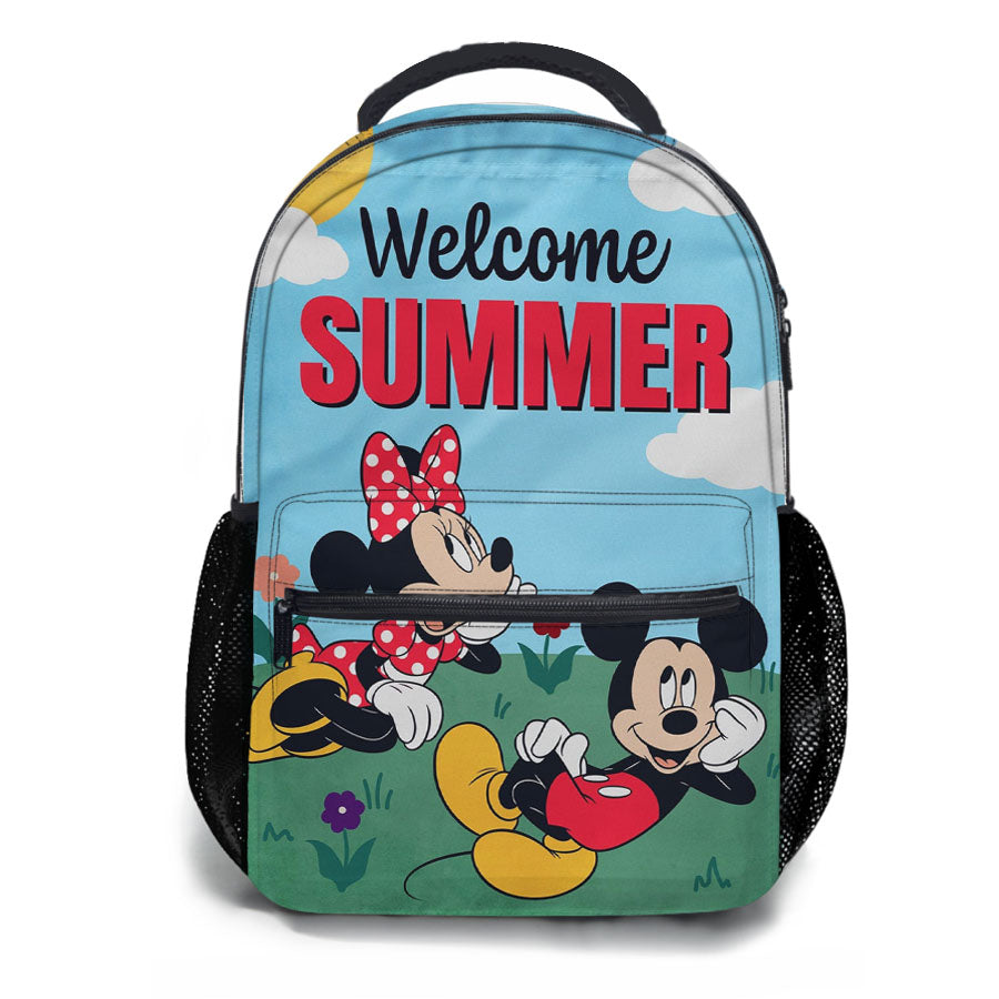 Mickey And Minnie Summer School Backpacks