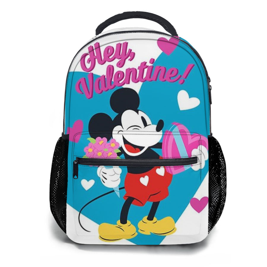 Mickey Flowers And Candy School Backpacks