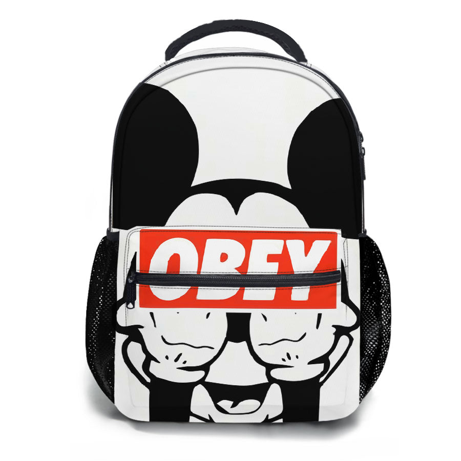 Mickey Obey Style School Backpacks