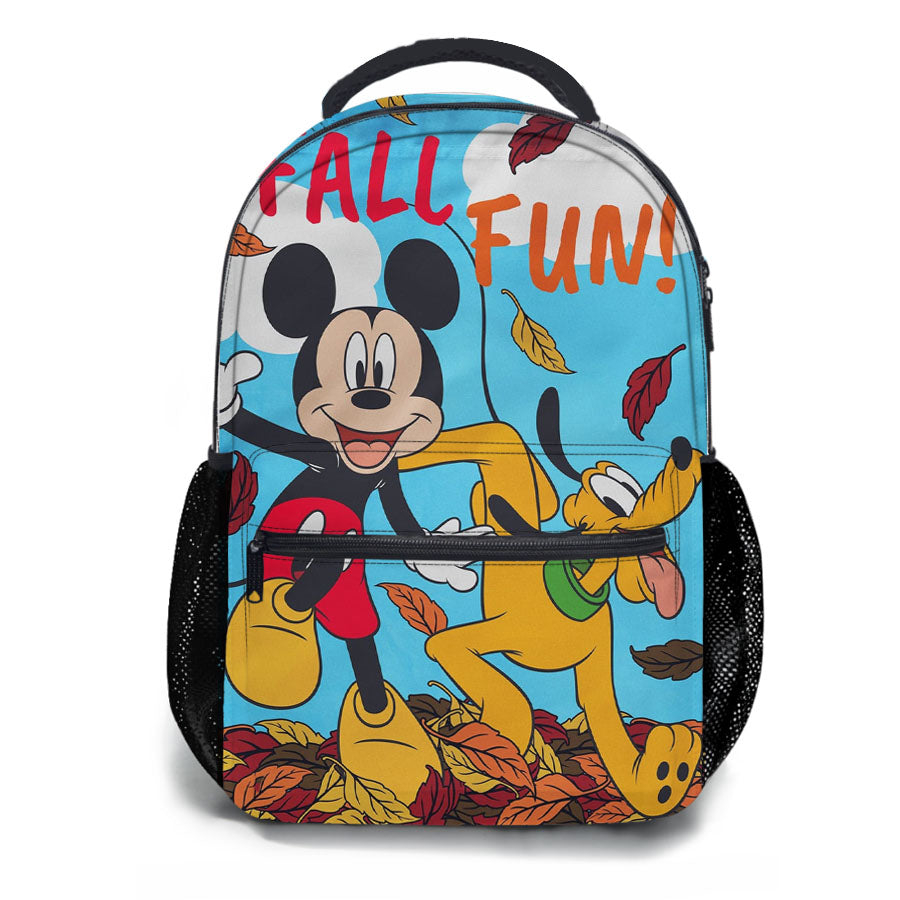 Mickey Pluto Fall School Backpacks