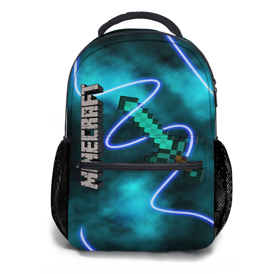 Minecraft Creeper Sword School Backpacks