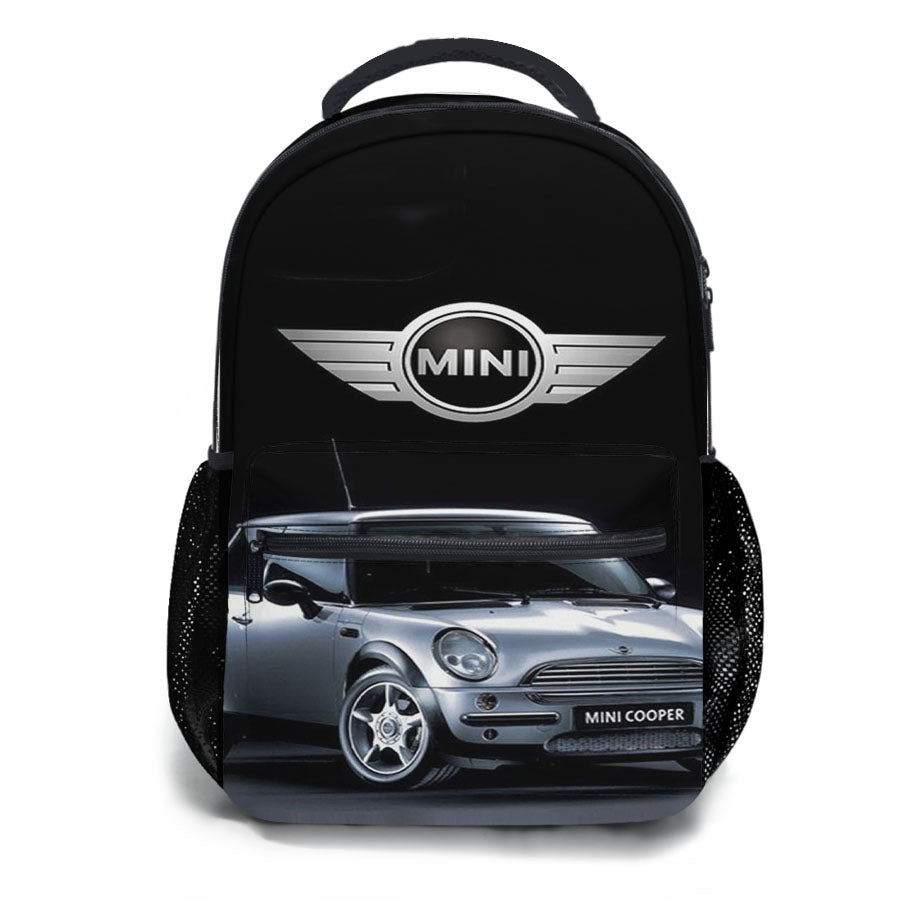 Mini Cooper Car Logo School Backpacks