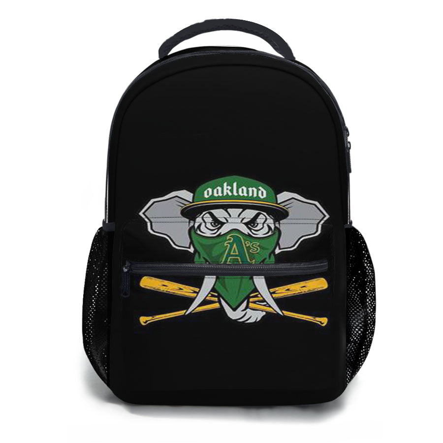 Mlb Oakland Athletics Elephant Logo School Backpacks