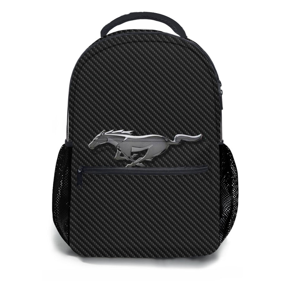 Mustang Logo School Backpacks