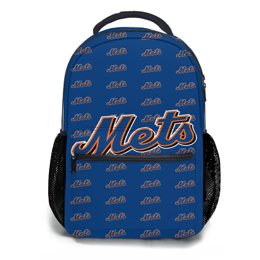 New York Mets Pattern School Backpacks