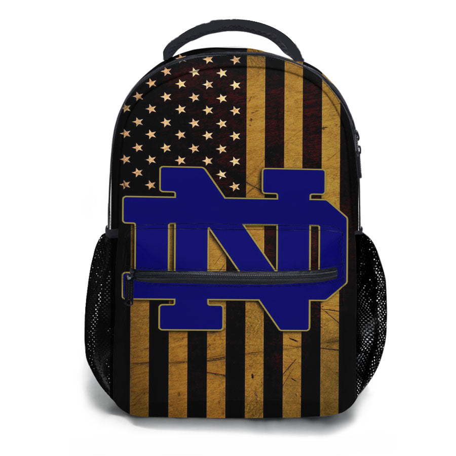 Notre Dame Fighting Irish Flag School Backpacks