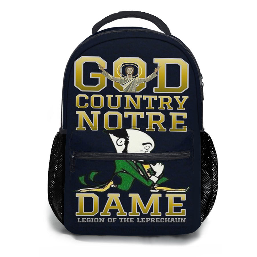 Notre Dame God Country School Backpacks