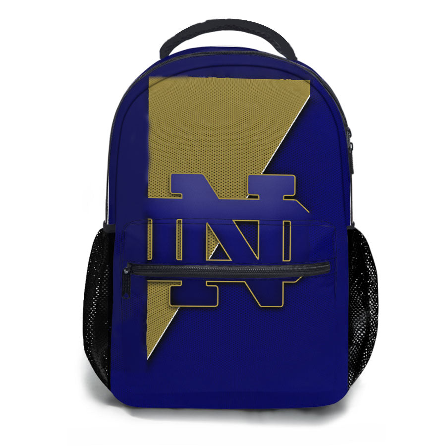 Notre Dame Yellow Blue School Backpacks