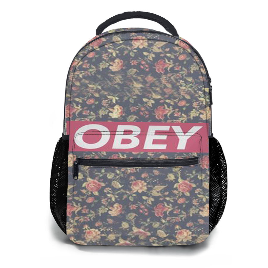Obey Floral School Backpacks