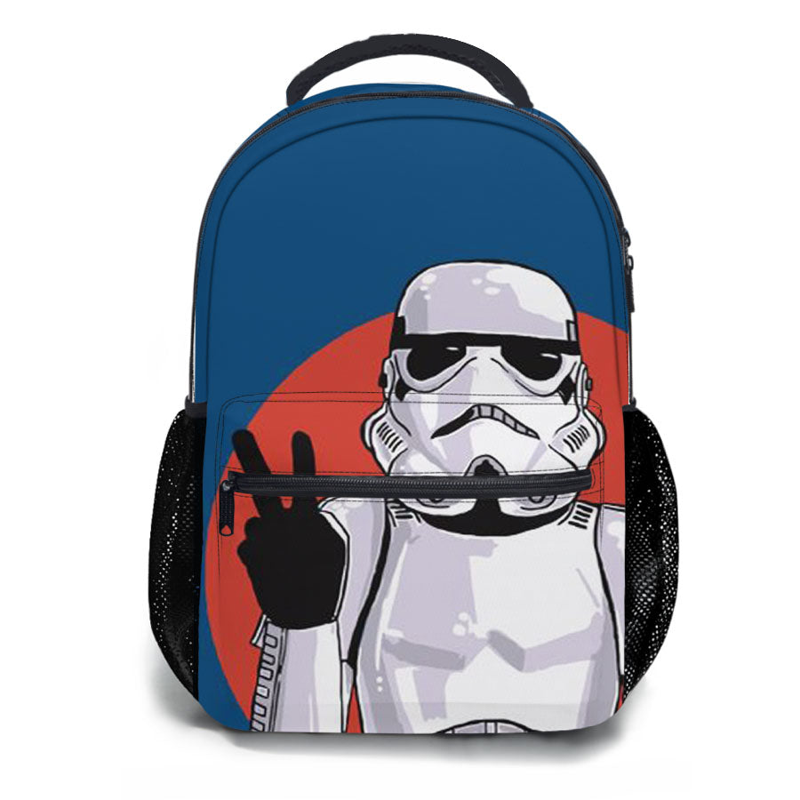 Peace Sign Storm Trooper Star Wars School Backpacks