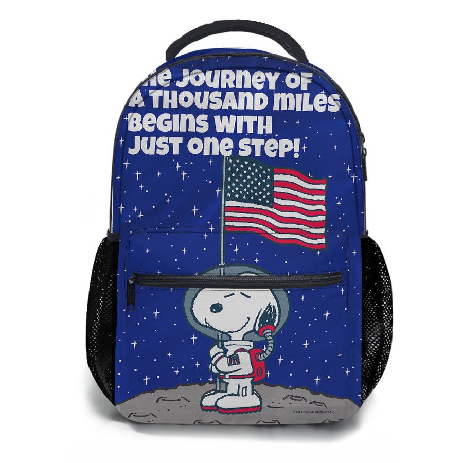 Peanuts Astronaut Snoopy One Step School Backpacks