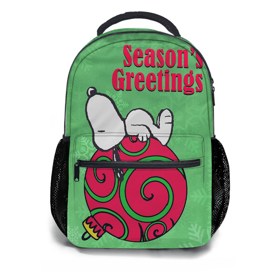 Peanuts Christmas Ornament Snoopy School Backpacks