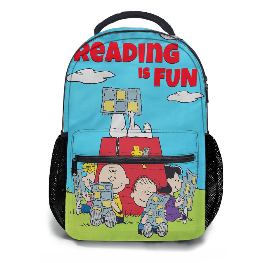 Peanuts Reading Is Fun School Backpacks