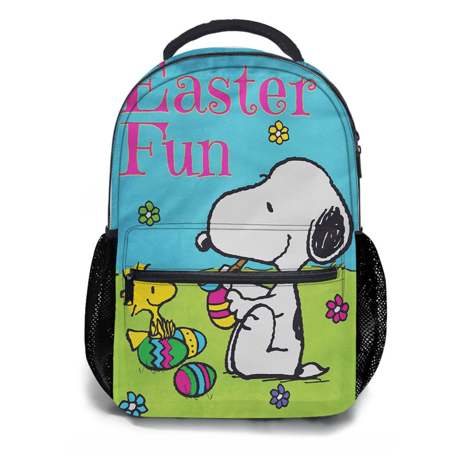 Peanuts Snoopy Easter Eggs School Backpacks