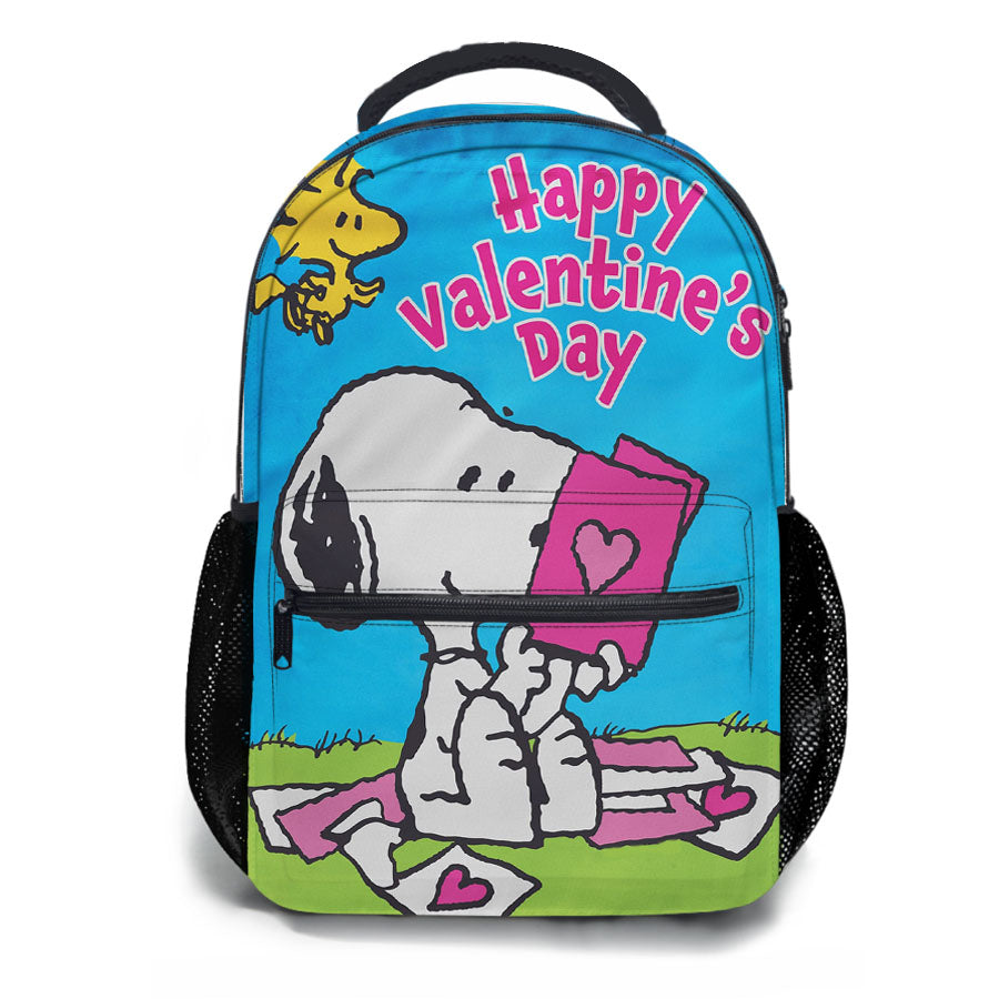 Peanuts Snoopy Happy Valentines Day School Backpacks